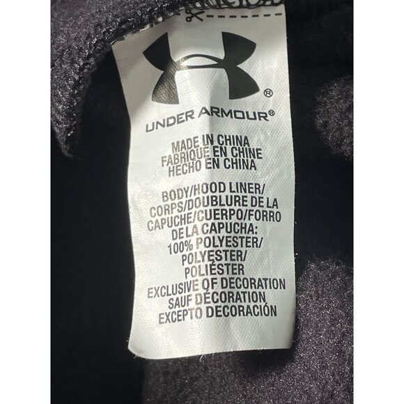 Under Armour Pullover Hoodie Size Medium Sweatshirt Black Pink Realtree Outdoor - Picture 4 of 7